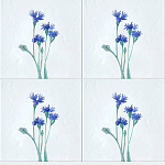 Плитка с узором Васильки варинант исполнения - 1 | Loft Concept в Волгограде