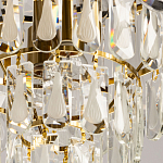 Люстра многоярусная с овальными прозрачными подвесками 36 см Harmonica варинант исполнения - 9 | Loft Concept в Волгограде