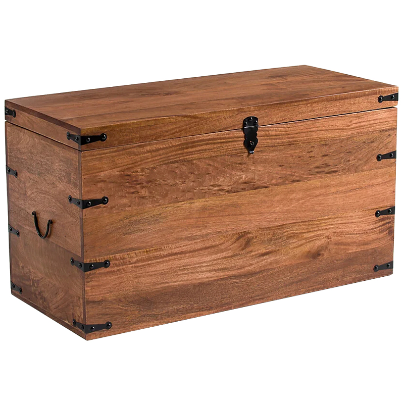 Деревянный сундук из массива манго Mango Wooden Chest Brown Коричневый Деревянный сундук из массива манго Mango Wooden Chest Brown Коричневый в Волгограде | Loft Concept