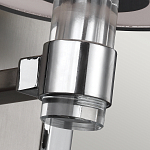 Бра цвета хром с белым цилиндрическим стеклянным плафоном Feiss варинант исполнения - 4 | Loft Concept в Волгограде