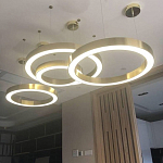Люстра Light Ring Horizontal Латунь варинант исполнения - 2 | Loft Concept в Волгограде