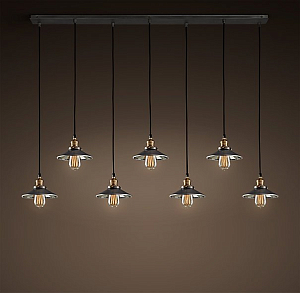 Люстра Loft Cone Pendant Reflector 7 Line