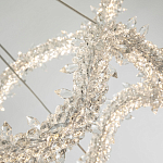 Двухъярусная кольцевая люстра с хрустальным декором Gilbertine Crystal Wavy Ring Chandelier варинант исполнения - 4 | Loft Concept в Волгограде