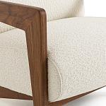 Кресло Avalon White Boucle из массива ореха варинант исполнения - 5 | Loft Concept в Волгограде