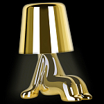 Настольная лампа фигурная цвета золото с гладким абажуром Высота 16 см Sophia варинант исполнения - 3 | Loft Concept в Волгограде