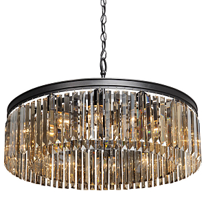 Люстра RH Rhys Amber GLASS Prism Round Chandelier Янтарное стекло 80