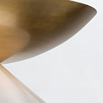 Подвесной светильник латунного цвета с конусовидным белым плафоном Quintiesse варинант исполнения - 12 | Loft Concept в Волгограде