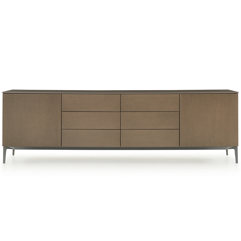 Дизайнерский длинный буфет 505 UP SIDEBOARD Серый Коричневый Дизайнерский длинный буфет 505 UP SIDEBOARD Серый Коричневый в Волгограде | Loft Concept