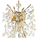 Бра с хрустальными подвесками на металлических ветках Fairytree Light Gold Wall Lamp варинант исполнения - 2 | Loft Concept в Волгограде