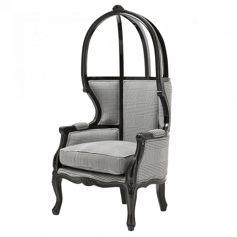 Кресло Eichholtz Chair Wellington Черный Черно-белый Кресло Eichholtz Chair Wellington Черный Черно-белый в Волгограде | Loft Concept