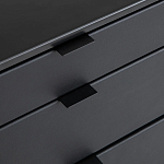 Комод из металла и кожи Guarin Chest of Drawers варинант исполнения - 5 | Loft Concept в Волгограде