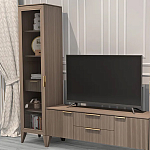 Витрина левая 1-дверная с ящиком и 5-ю полками Harper Line варинант исполнения - 2 | Loft Concept в Волгограде