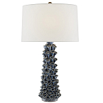 Настольная лампа с корпусом из цветков колокольчика Cascade of Blue Flowers варинант исполнения - 2 | Loft Concept в Волгограде