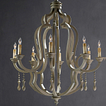 Люстра деревянная с подвесками Gray Curved Profile варинант исполнения - 2 | Loft Concept в Волгограде