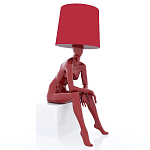Лампа MANNEQUIN LAMP с абажуром девушка на кресле варинант исполнения - 1 | Loft Concept в Волгограде