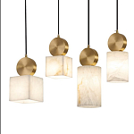 Подвесной светильник светодиодный с квадратным плафоном Stone Helios варинант исполнения - 3 | Loft Concept в Волгограде