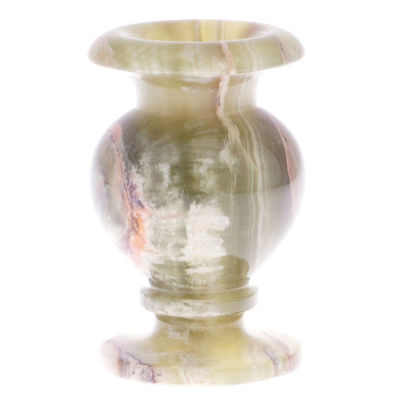 Ваза настольная из натурального оникса Onyx Vase Бежевый Ваза настольная из натурального оникса Onyx Vase Бежевый в Волгограде | Loft Concept