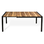 Стол обеденный раздвижной с прямоугольной столешницей на четырех черных ножках Blair варинант исполнения - 3 | Loft Concept в Волгограде