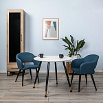 Шкаф-витрина в стиле лофт с чёрной стеклянной дверью Urban Style Space варинант исполнения - 6 | Loft Concept в Волгограде