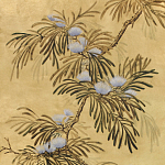Обои ручная роспись Silk Tree Original colourway on Gold Bullion gilded paper варинант исполнения - 2 | Loft Concept в Волгограде