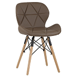 Стул с коричневым сиденьем из экокожи JEROEN варинант исполнения - 1 | Loft Concept в Волгограде