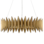 Люстра круглая с фактурным абажуром Graduated Heights варинант исполнения - 2 | Loft Concept в Волгограде