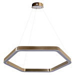 Люстра подвесная светодиодная в форме шестиугольника Диаметр 80 см Hexagon Horizontal варинант исполнения - 1 | Loft Concept в Волгограде