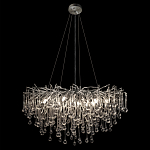 Люстра подвесная с прозрачными стеклянными подвесками в форме капель Диаметр 80 см Droplet Chandelier варинант исполнения - 3 | Loft Concept в Волгограде