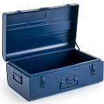 Металлический сундук Metal Dark Blue варинант исполнения - 3 | Loft Concept в Волгограде