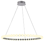 Люстра светодиодная кольцевая с круглыми плафонами белого цвета PEARLS Suspension 80 варинант исполнения - 2 | Loft Concept в Волгограде