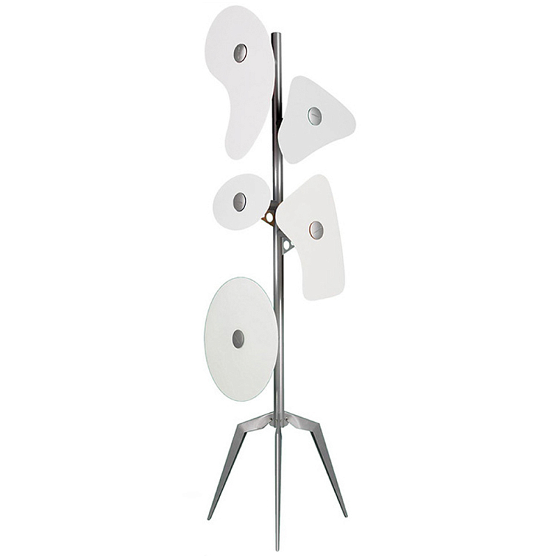 Торшер Orbital Floor Lamp White Хром Белый Торшер Orbital Floor Lamp White Хром Белый в Волгограде | Loft Concept