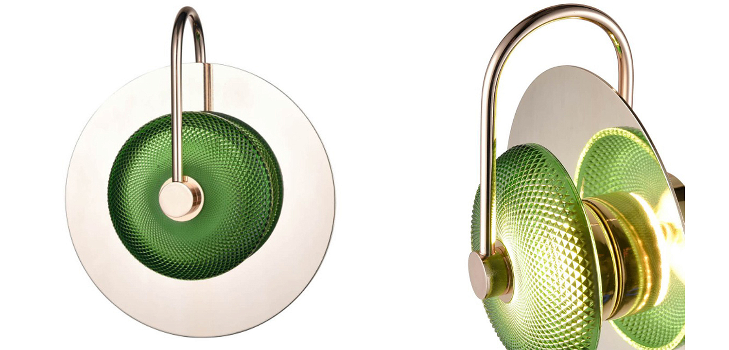 Бра Green Disk One Mirrored Бра Green Disk One Mirrored - Loft-Concept в Волгограде