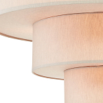 Люстра круглая трехъярусная с тканевыми абажурами Light Soft Glow варинант исполнения - 2 | Loft Concept в Волгограде
