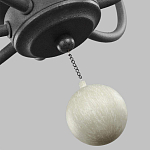 Люстра с 6-ю лампами и кремовыми деревянными бусинами Feiss варинант исполнения - 7 | Loft Concept в Волгограде