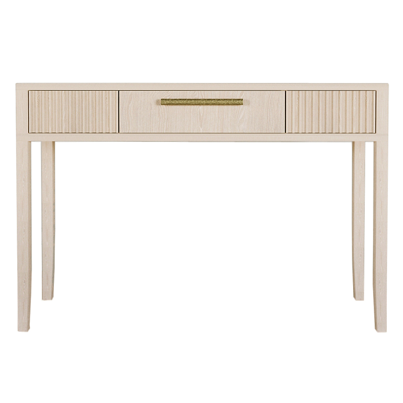 Элегантная Консоль Primo с выдвижным ящиком Светлый дуб Древесина Золотой в Волгограде | Loft Concept 