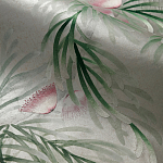 Обои ручная роспись Silk Tree Colourway SC-92 on Crackled Silver on Shell Pink metallic silk варинант исполнения - 1 | Loft Concept в Волгограде