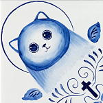 Плитка с узором Котики варинант исполнения - 2 | Loft Concept в Волгограде