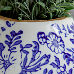 Ваза с синим цветочным узором Blue & White Ornament  варинант исполнения - 1 | Loft Concept в Волгограде