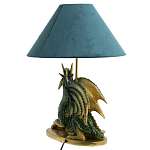 Настольная лампа с абажуром Дракон Green Dragon Синий абажур варинант исполнения - 4 | Loft Concept в Волгограде