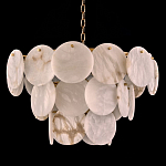 Люстра трехъярусная с подвесками из округлых элементов Cryptocrystalline Stone варинант исполнения - 1 | Loft Concept в Волгограде