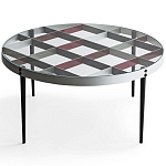 Дизайнерский круглый кофейный стол со стеклянной столешницей Gio Ponti D.555.1 Coffee Table варинант исполнения - 1 | Loft Concept в Волгограде