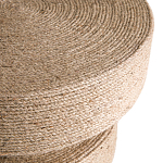 Приставной стол с отделкой из джута Juti D35 см варинант исполнения - 4 | Loft Concept в Волгограде