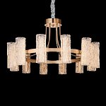 Люстра круглая с текстурными цилиндрическими плафонами Glimpse варинант исполнения - 5 | Loft Concept в Волгограде