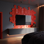 Гипсовая 3D Панель M-47 варинант исполнения - 1 | Loft Concept в Волгограде