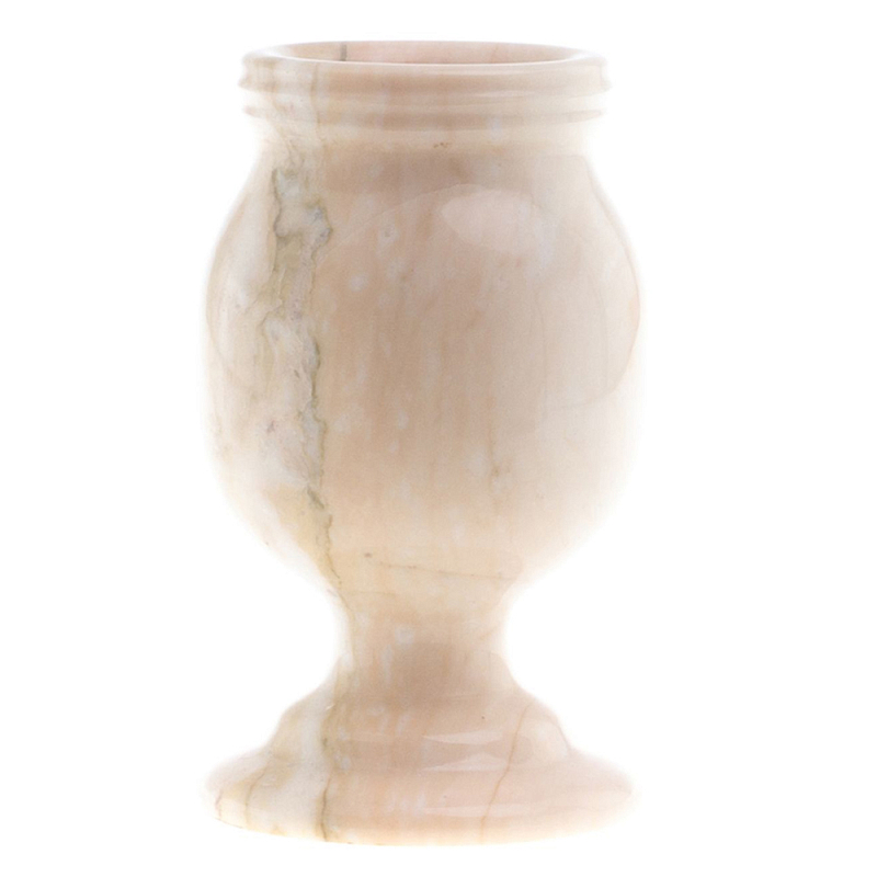 Ваза для цветов из натурального мрамора Marble Vase 2 Бежевый Ваза для цветов из натурального мрамора Marble Vase 2 Бежевый в Волгограде | Loft Concept