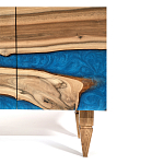 Стильный Буфет лофт 4 двери Cabinet Crimson River фасад эпоксидная смола  варинант исполнения - 4 | Loft Concept в Волгограде