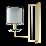 Бра с геометрическим каркасом из металла и цилиндрическим стеклянным плафоном Laurent варинант исполнения - 8 | Loft Concept в Волгограде