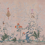 Обои ручная роспись Cecily pink варинант исполнения - 2 | Loft Concept в Волгограде