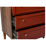 Комод красный из массива бука с 3-мя ящиками Wenge Light варинант исполнения - 5 | Loft Concept в Волгограде