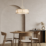 Подвесной светильник цвета латунь с белым матовым плафоном с геометрическим рисунком Feiss варинант исполнения - 8 | Loft Concept в Волгограде